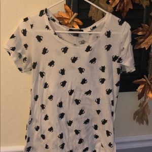 Cat print T-shirt